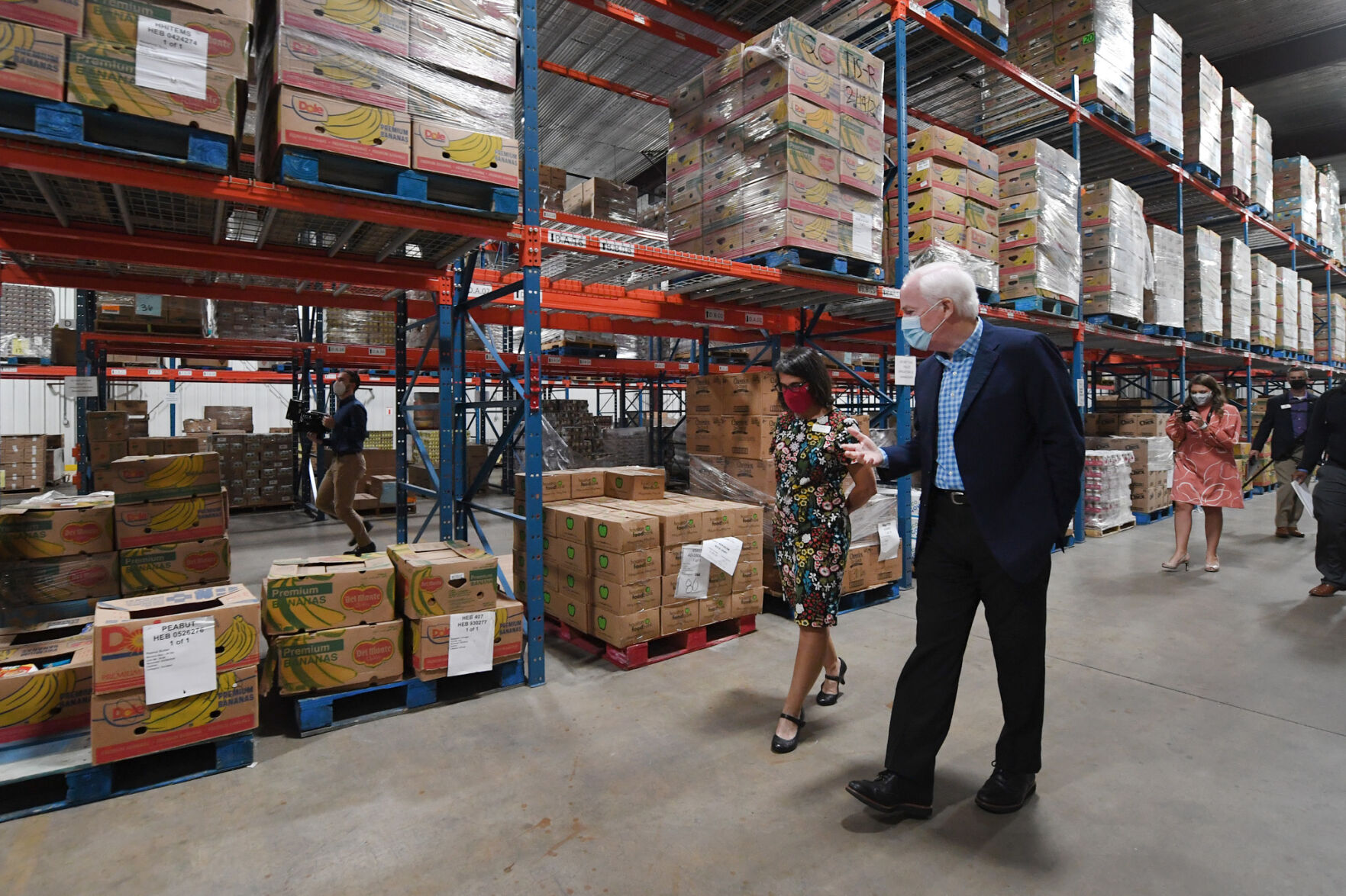Sen. John Cornyn at BV Food Bank